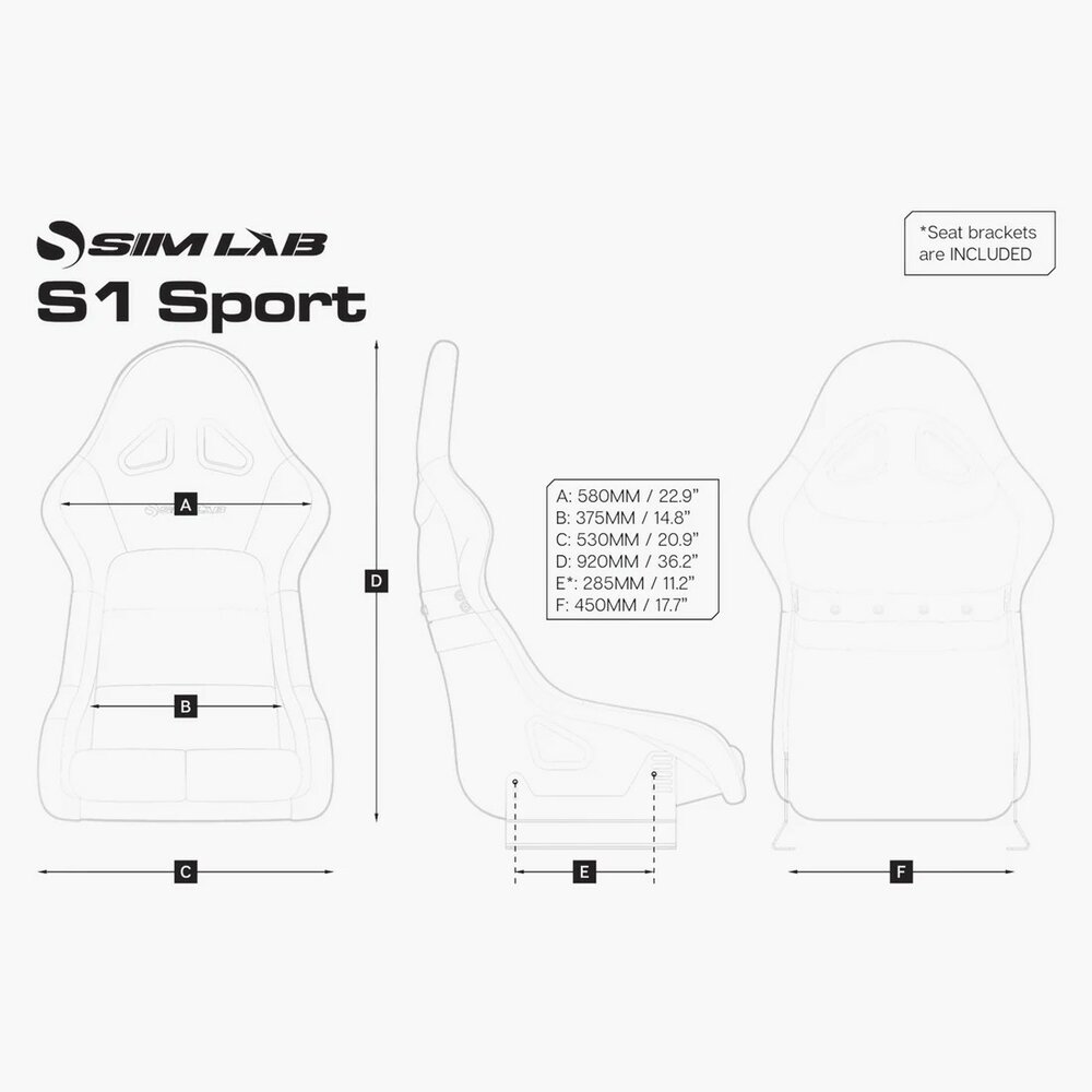 S1 Sport GT racing seat