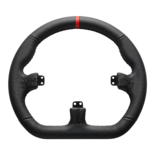 Asetek Closed D Black Leather Rim