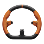 Asetek Closed D Orange Leather Rim