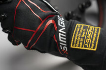 Simagic racing gloves exterior seams
