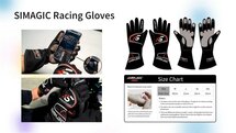 Simagic racing gloves exterior seams